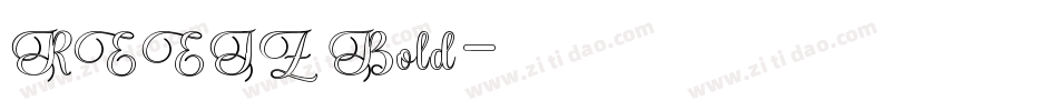 REEJZ Bold字体转换